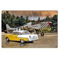 Homepage 24 x 16 in. Rat Rod Studios Mustang & Chevy Satin Sign HO1404999